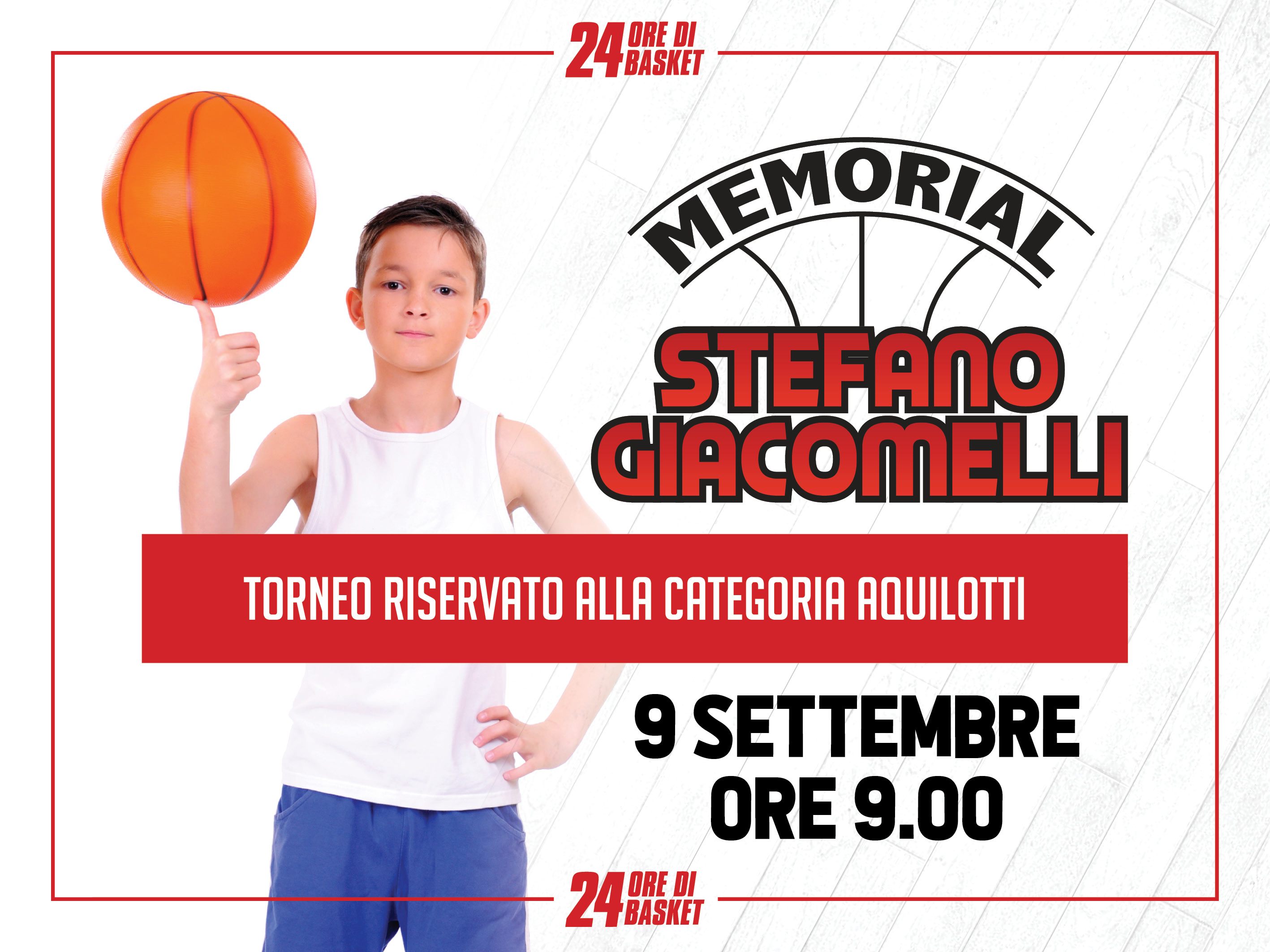 Memorial Giacomelli, domenica 9 Settembre ore 9.00